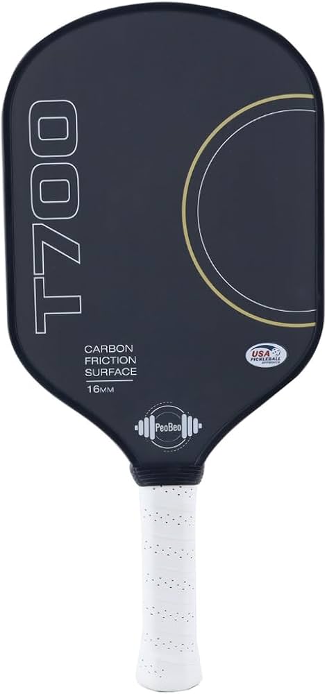 Amazon | T700 未加工カーボンファイバーピックルボールパドル – 16mm