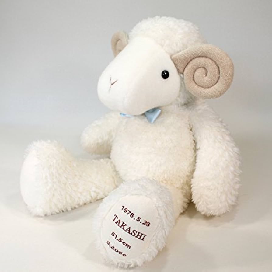 Amazon.co.jp: 羊 体重ドール ひつじ の めーちゃん 蝶ネクタイ付き