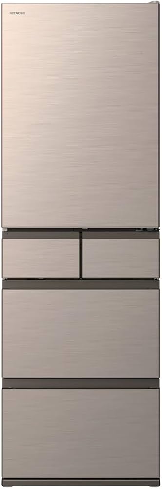 Amazon | 日立 冷蔵庫 幅60cm 470L 左開き R-HWS47VL N ライトゴールド