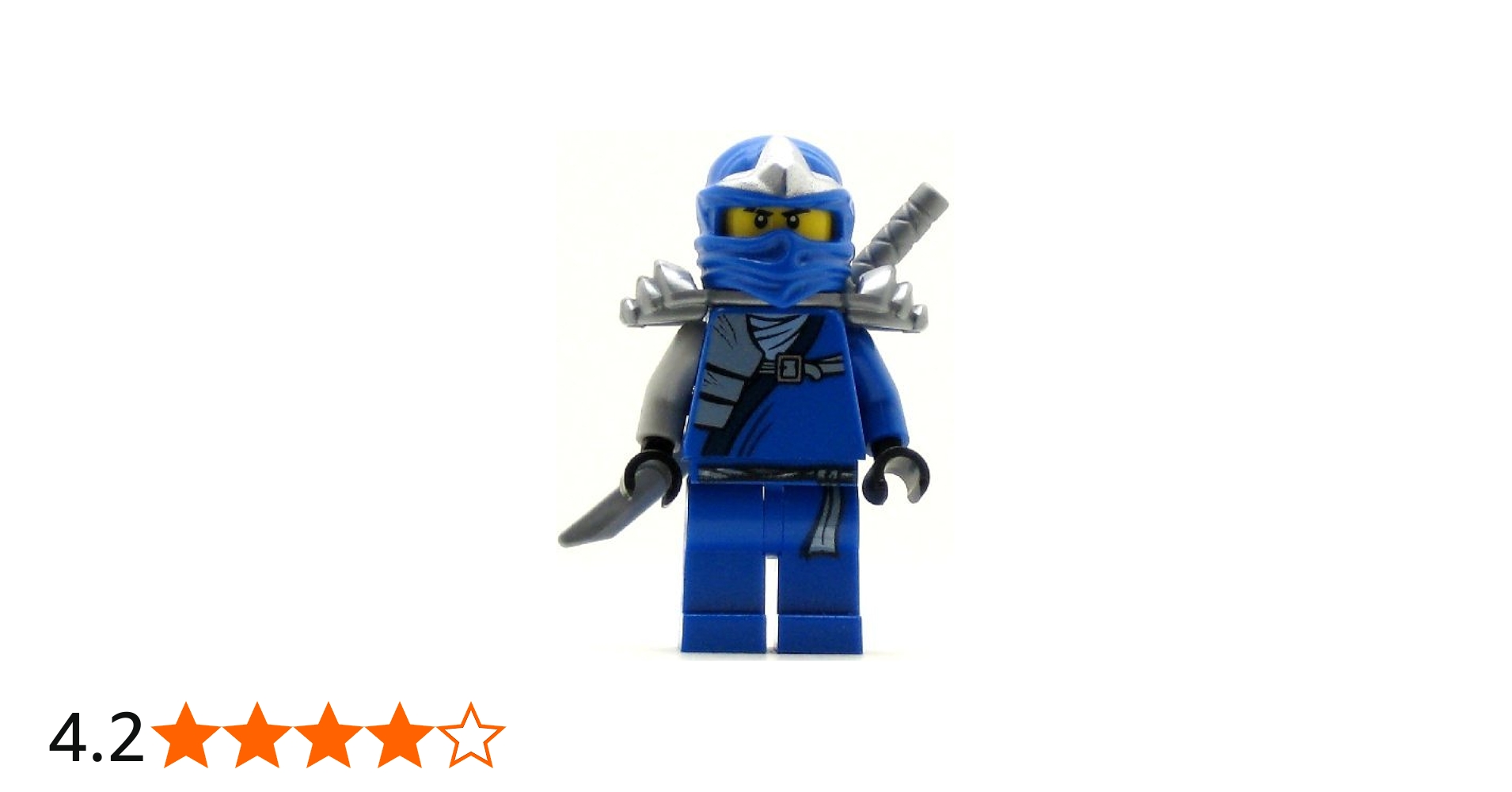 Lego Ninjago Jay ZX Minifigure with Armor and Katana Sword