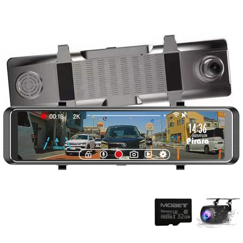 Amazon.co.jp: Pirara ミラー型ドライブレコーダー【2024最新型】 2K