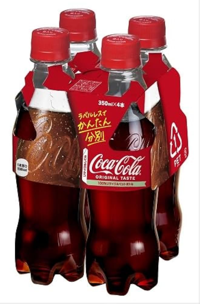Amazon.co.jp: 日本コカ・コーララベルレス 350ml×4本 常温 : 食品