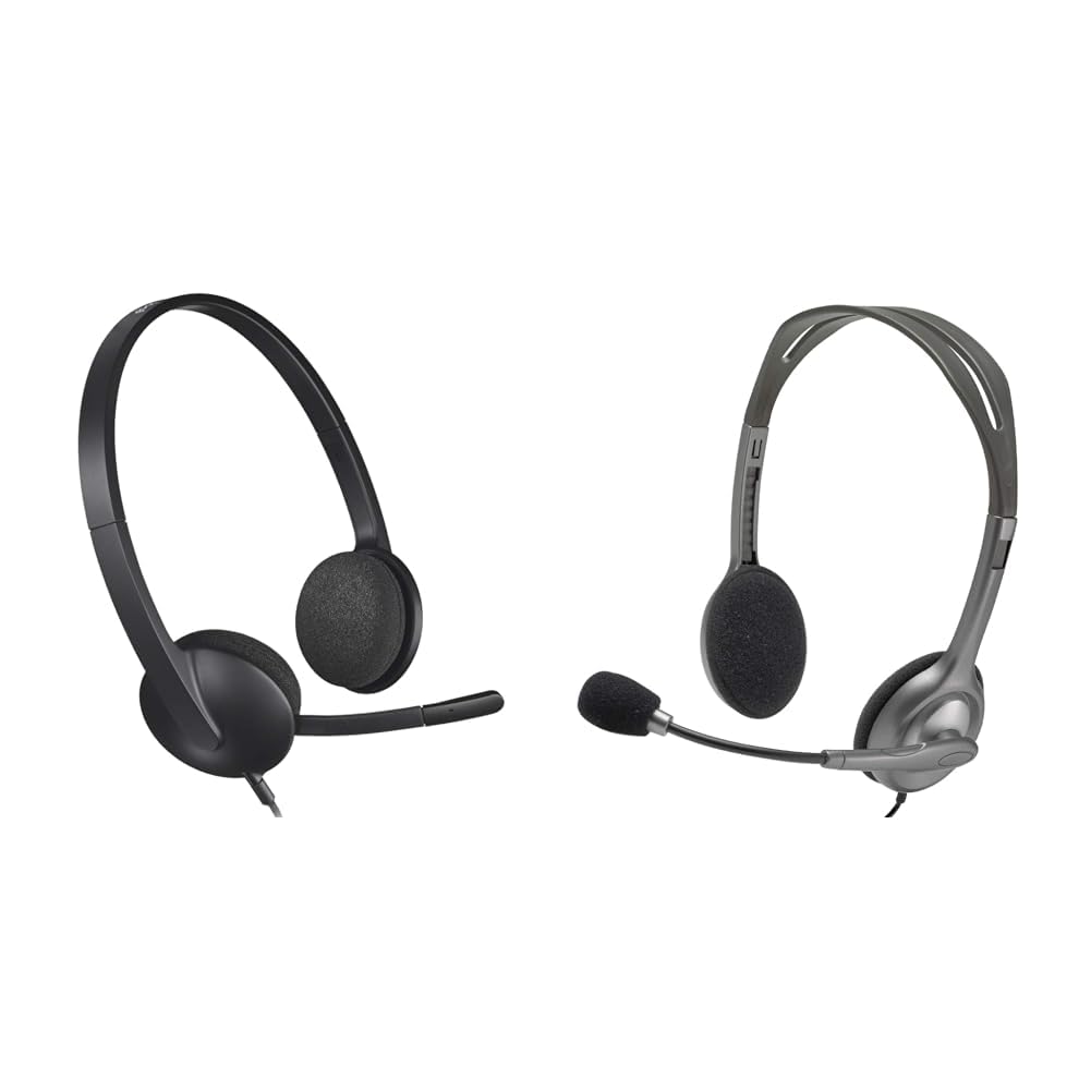 Amazon.co.jp: 【セット買い】ロジクール ヘッドセット H340r ステレオ