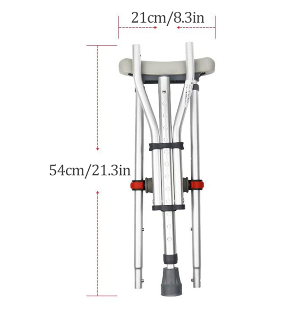Amazon.co.jp: 大人用折りたたみ松葉杖、高さ調節可能な脇の下松葉杖