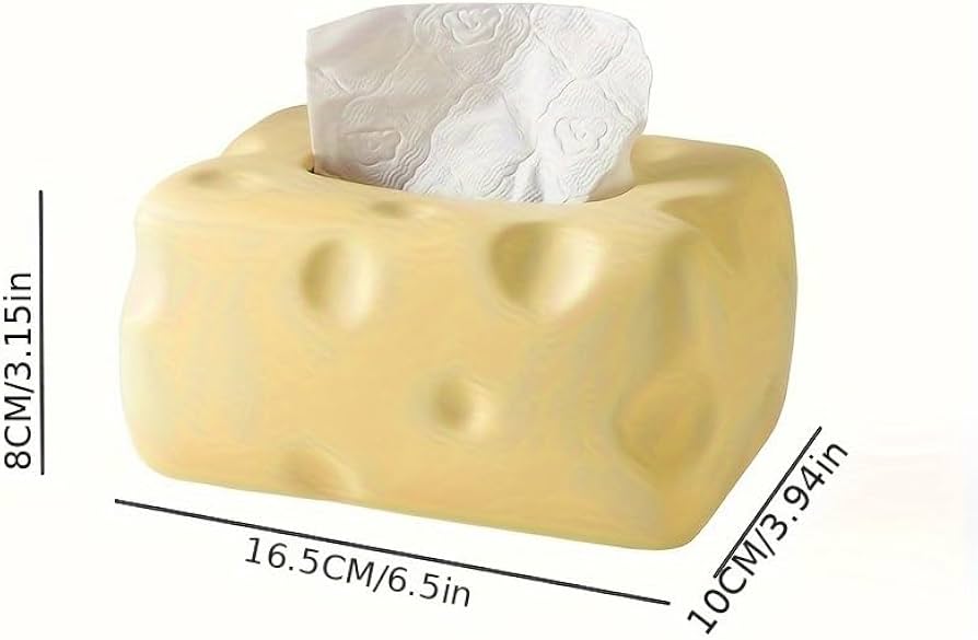 Amazon｜ティッシュボックス ユニーク チーズ コンパクト おしゃれ
