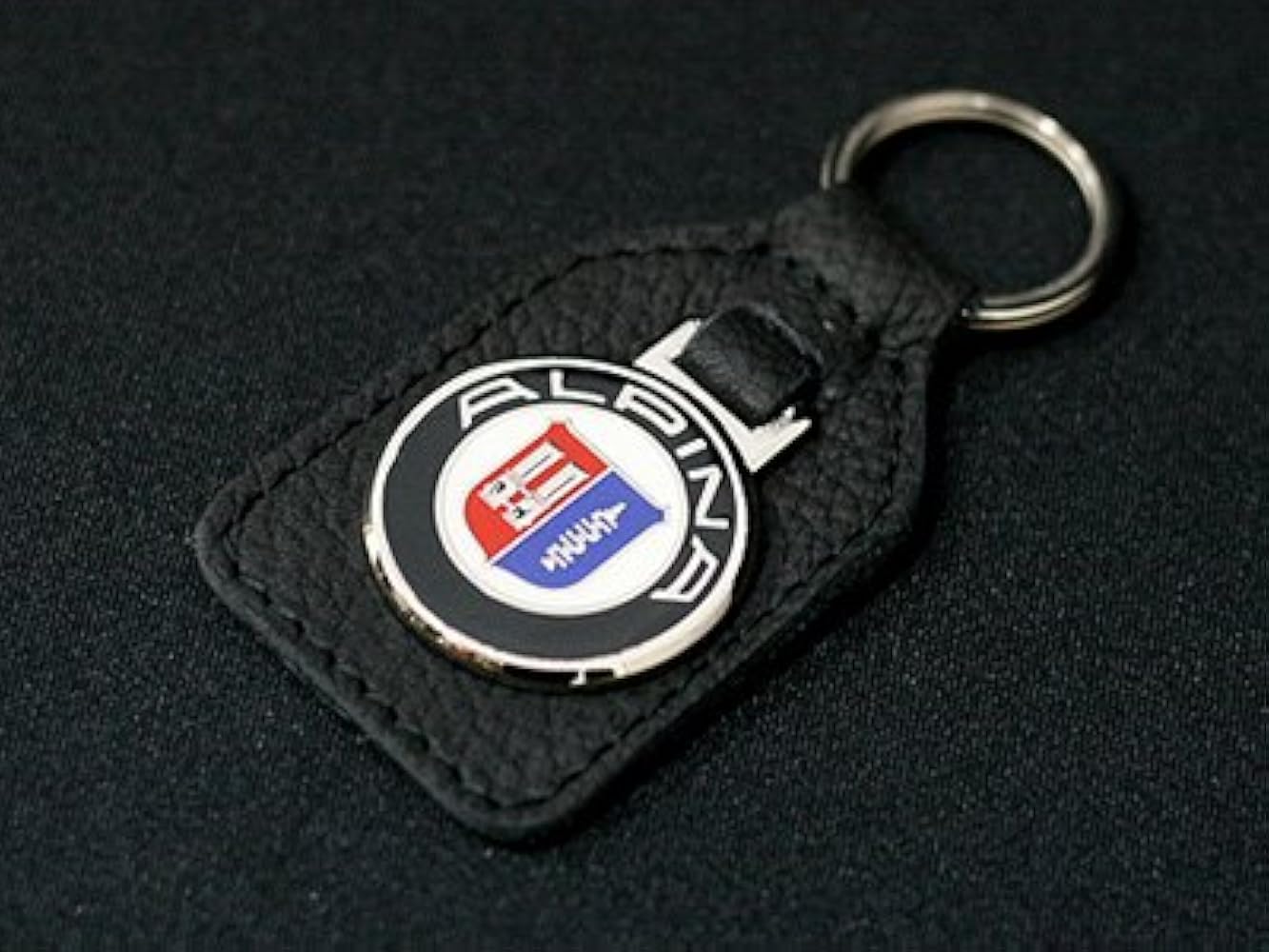 Amazon.co.jp: ALPINA BMW エンブレムキーホルダー 高級ブラックレザー