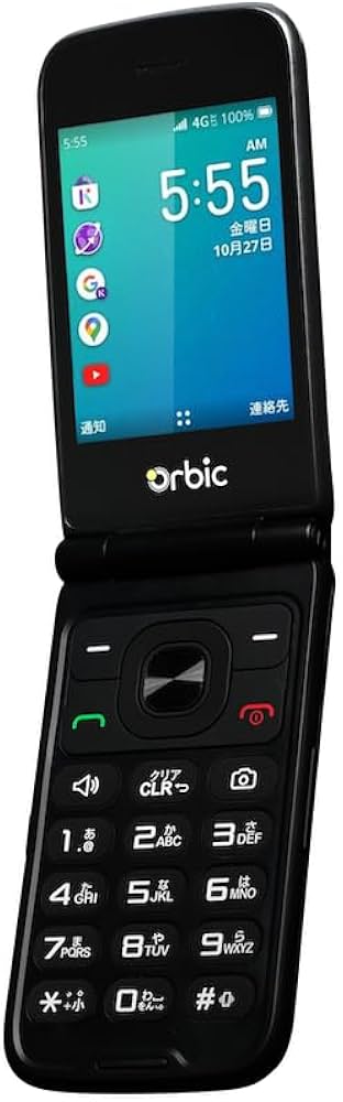 Amazon | 国内正規品 米国発 Orbic オルビック 4G折りたたみフォン