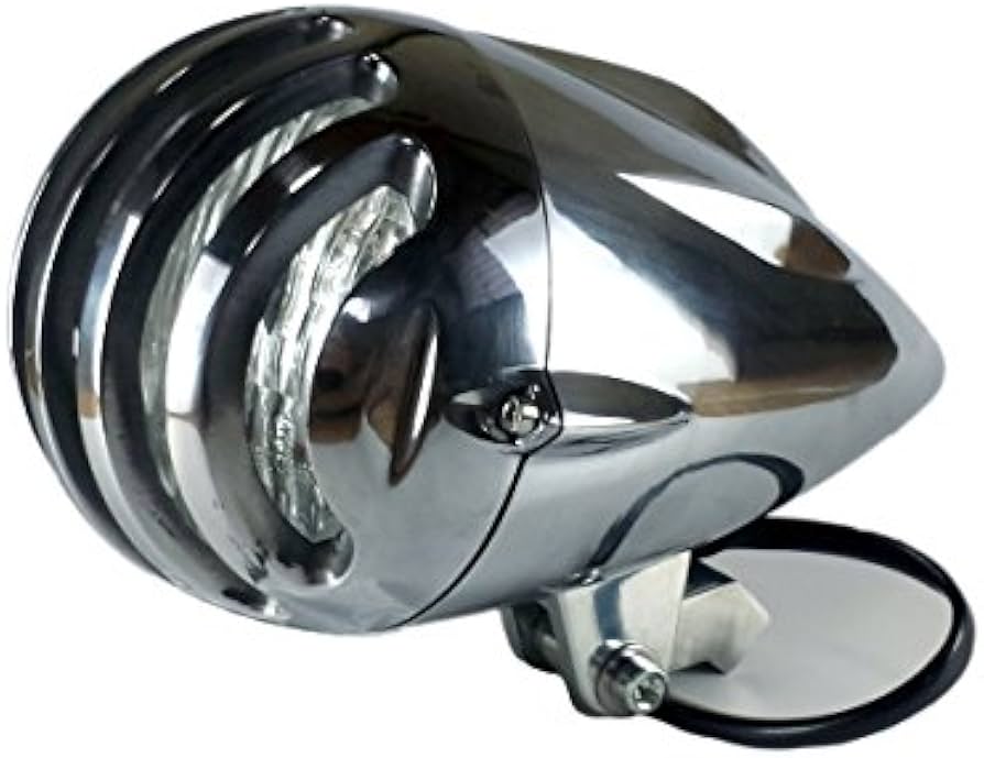 Amazon | 汎用砲弾型ビンテージヘッドライト/バードケージグリル