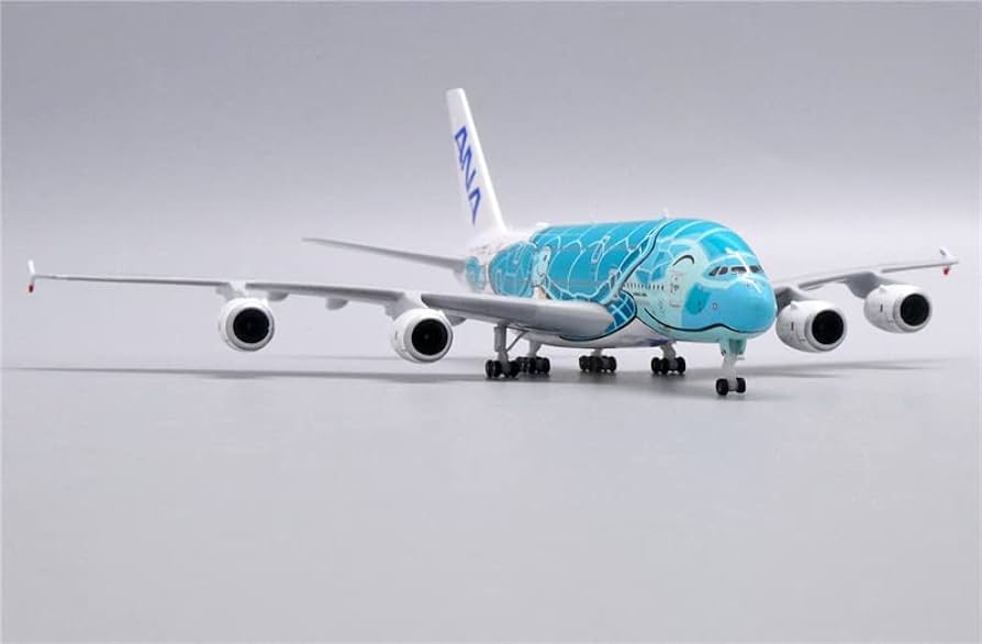 Amazon.com: JC Wings ANA Airlines for Airbus A380 JA382A Green Sea