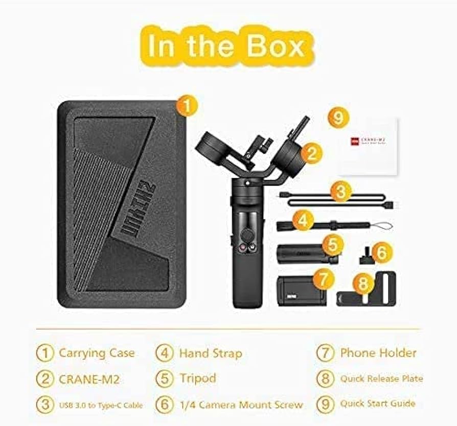 Amazon | 【ZHIYUN正規代理】ZHIYUN Crane M2 手持ち3軸スタビライザー