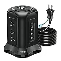 Amazon.co.jp: NVEESHOX 電源タップ タワー型 コンセントAC 9個口 USB