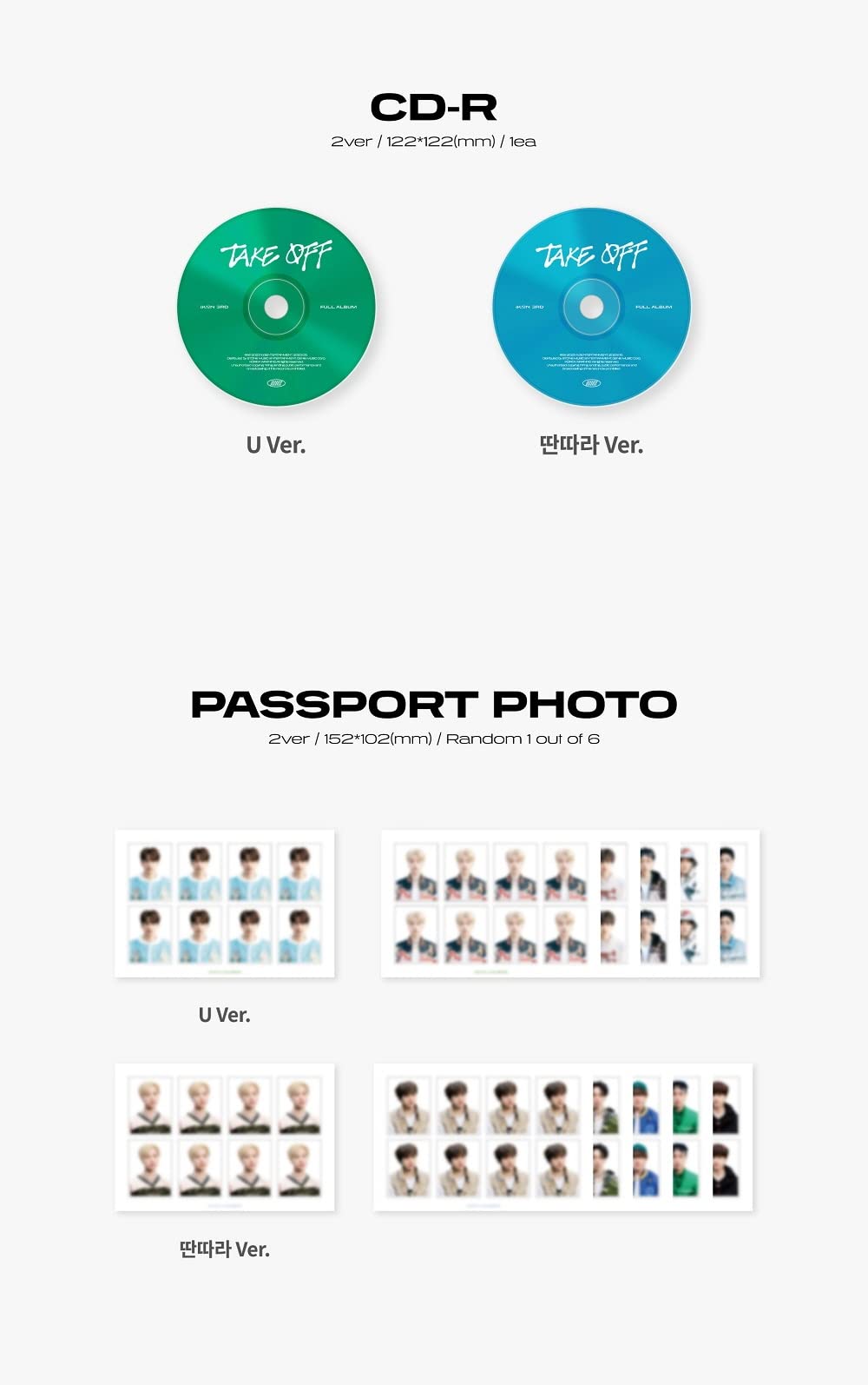 Amazon.com: iKON - 3RD Full Album TAKE Off CD (A ver