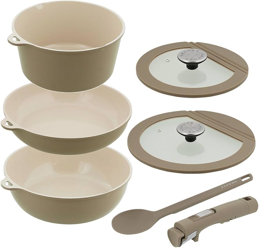 Amazon.co.jp: SONOMA フライパン 7点セット (B2456-S3) : ホーム
