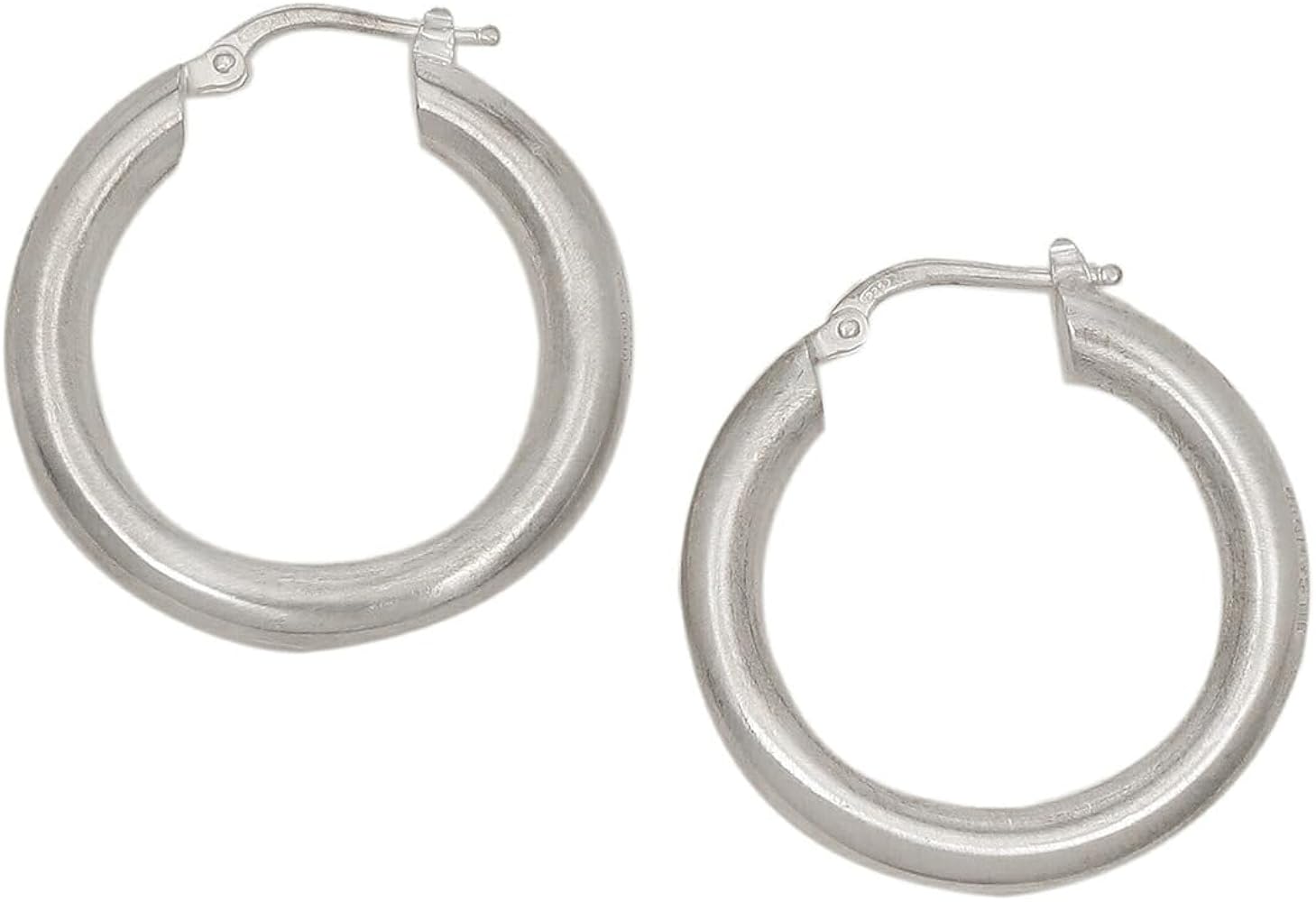 Amazon | [ジルサンダー]ピアス クラシック フープピアス シルバー