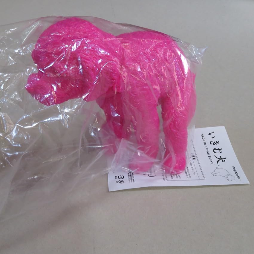 Amazon.co.jp: いきむ犬 トイ・プードル Harajuku Pink ソフトビニール