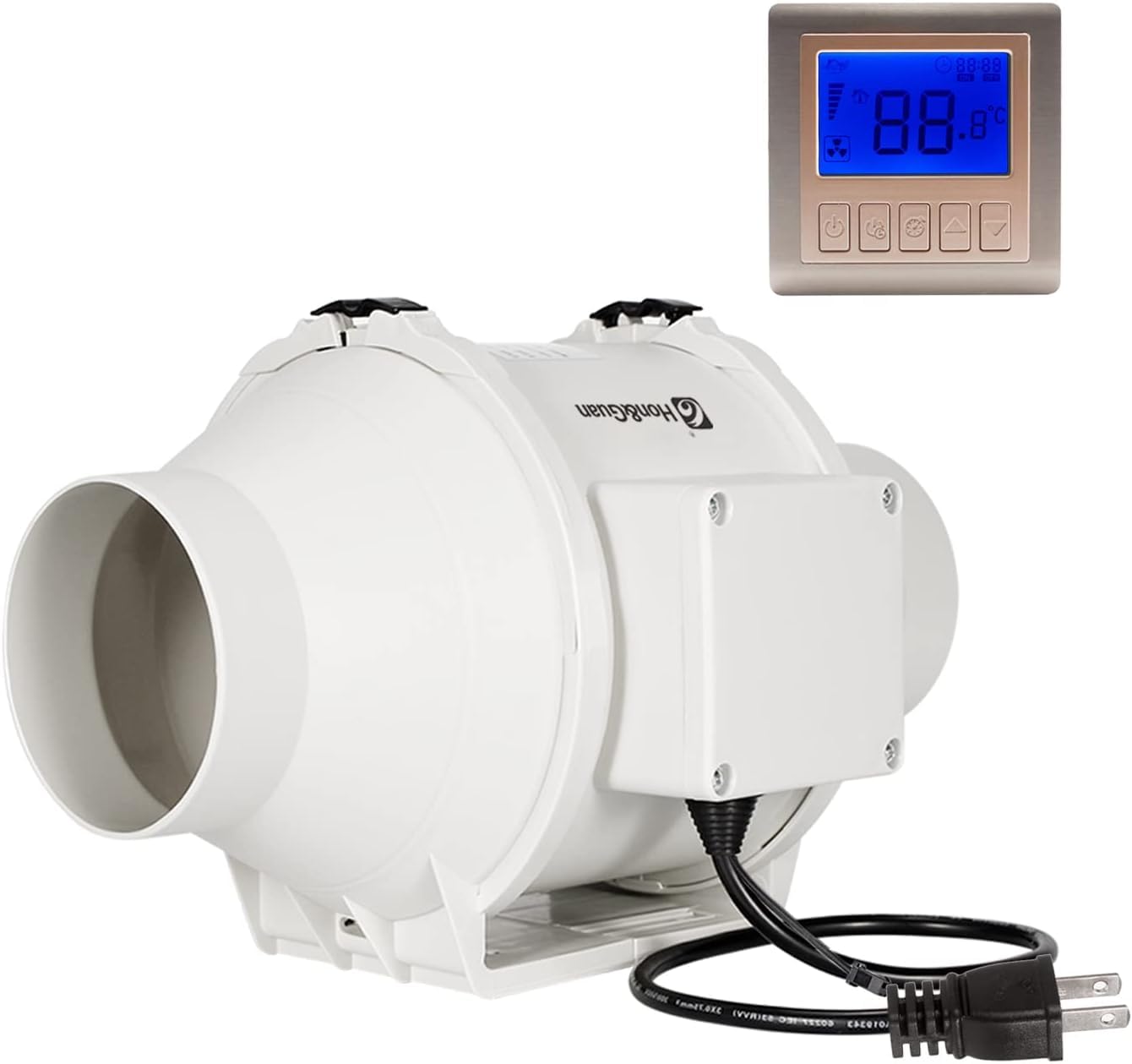 Amazon.co.jp: 【在庫処理】Hon&Guan ダクトファン 100mm 塗装ブース用