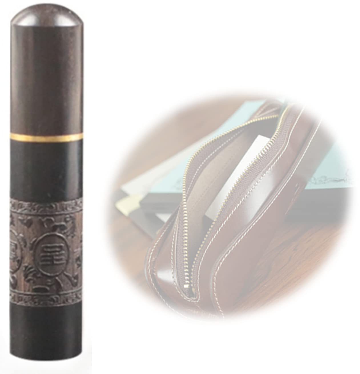 Amazon.co.jp: シャー芯ケース 高級 木製 芯ケース シャー芯