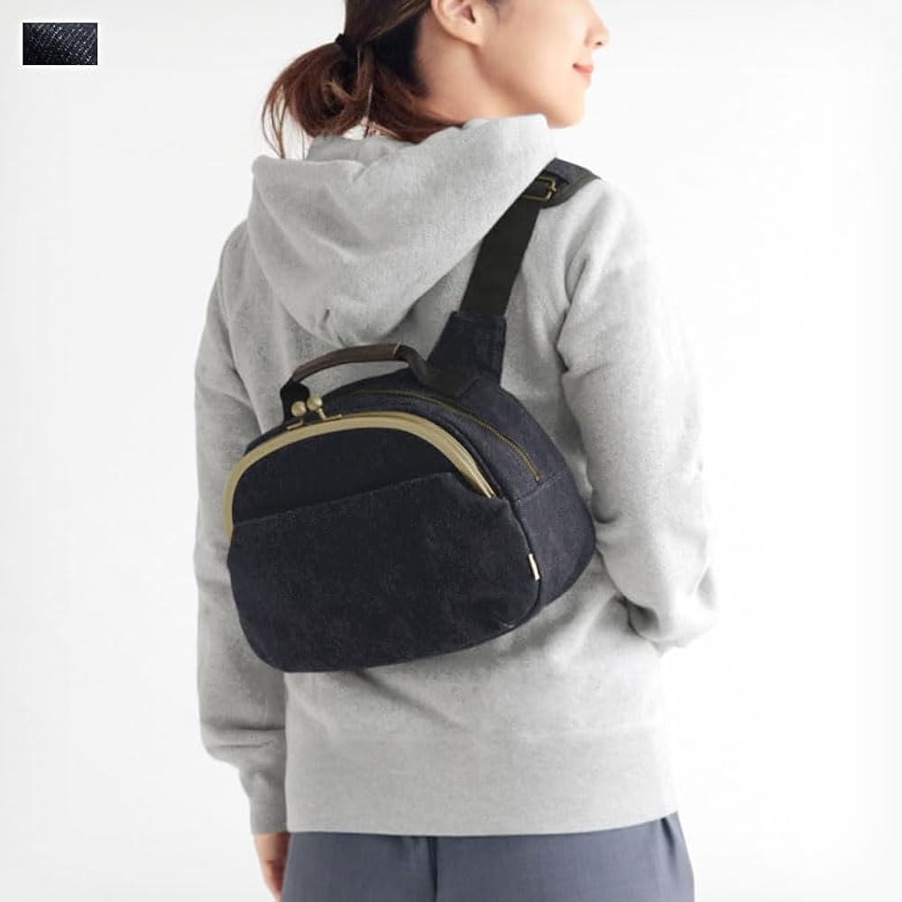 Amazon | [AYANOKOJI] がま口 ポシェット 型 ボディバッグ (インディゴ