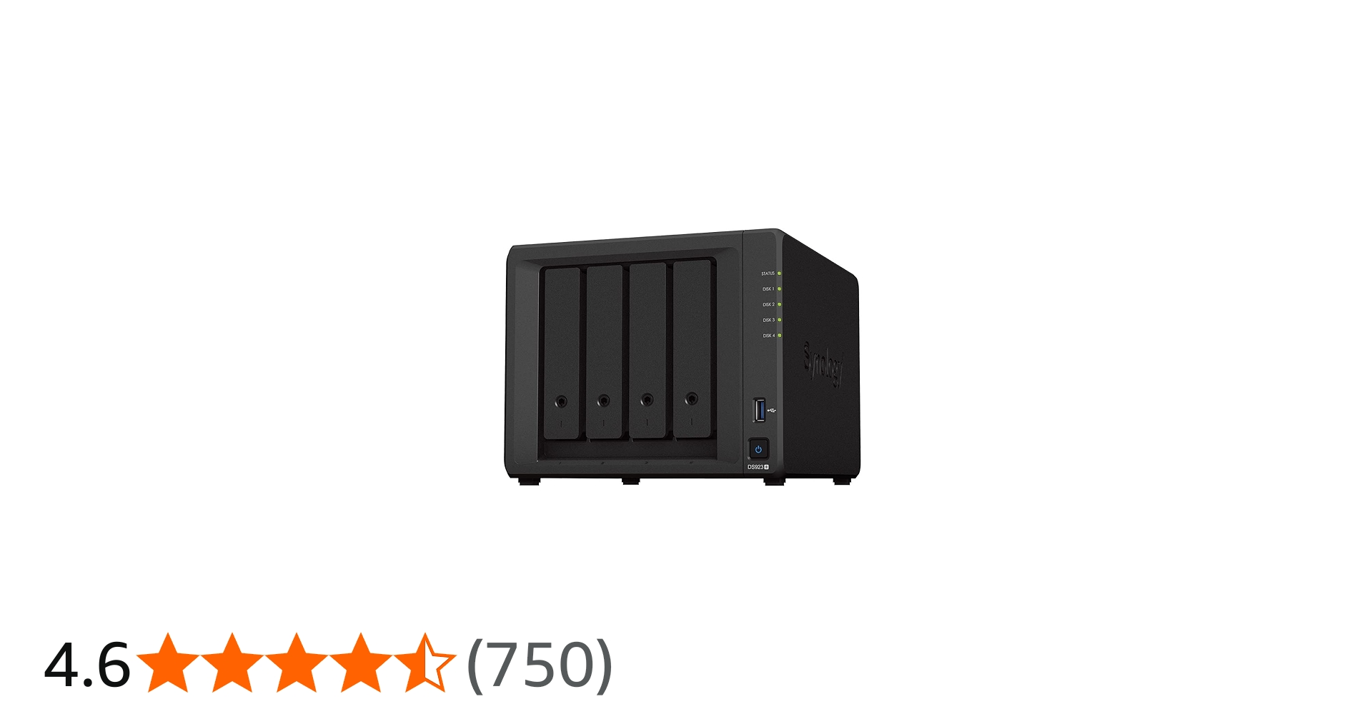 Amazon | Synology NASキット 4ベイ DS923+/G【ガイドブック付