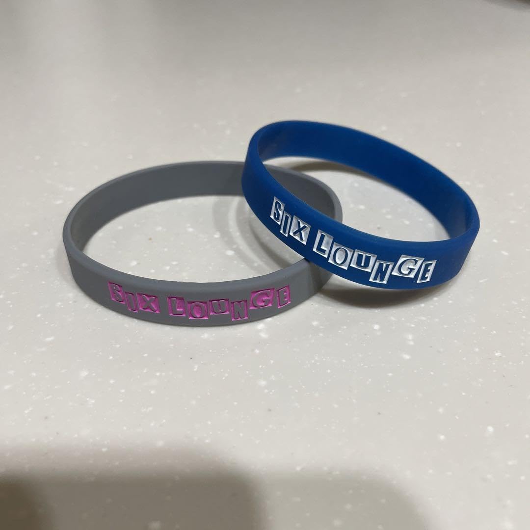 Amazon.co.jp: SIX LOUNGE ラバーバンド ラババン 旧ロゴ ジゴロック