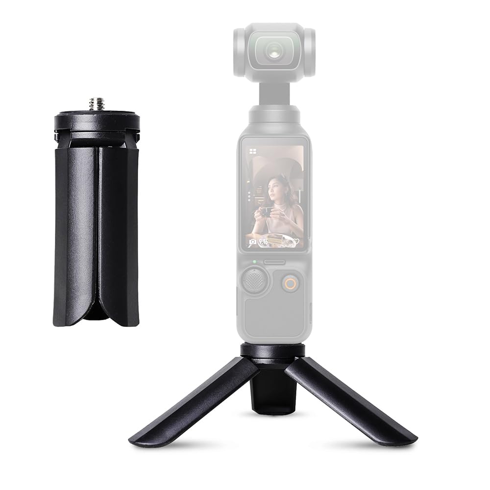 Amazon | iMusk 軽量ポータブル OSMO Pocket 3 ミニ三脚 1/4 ネジ付き