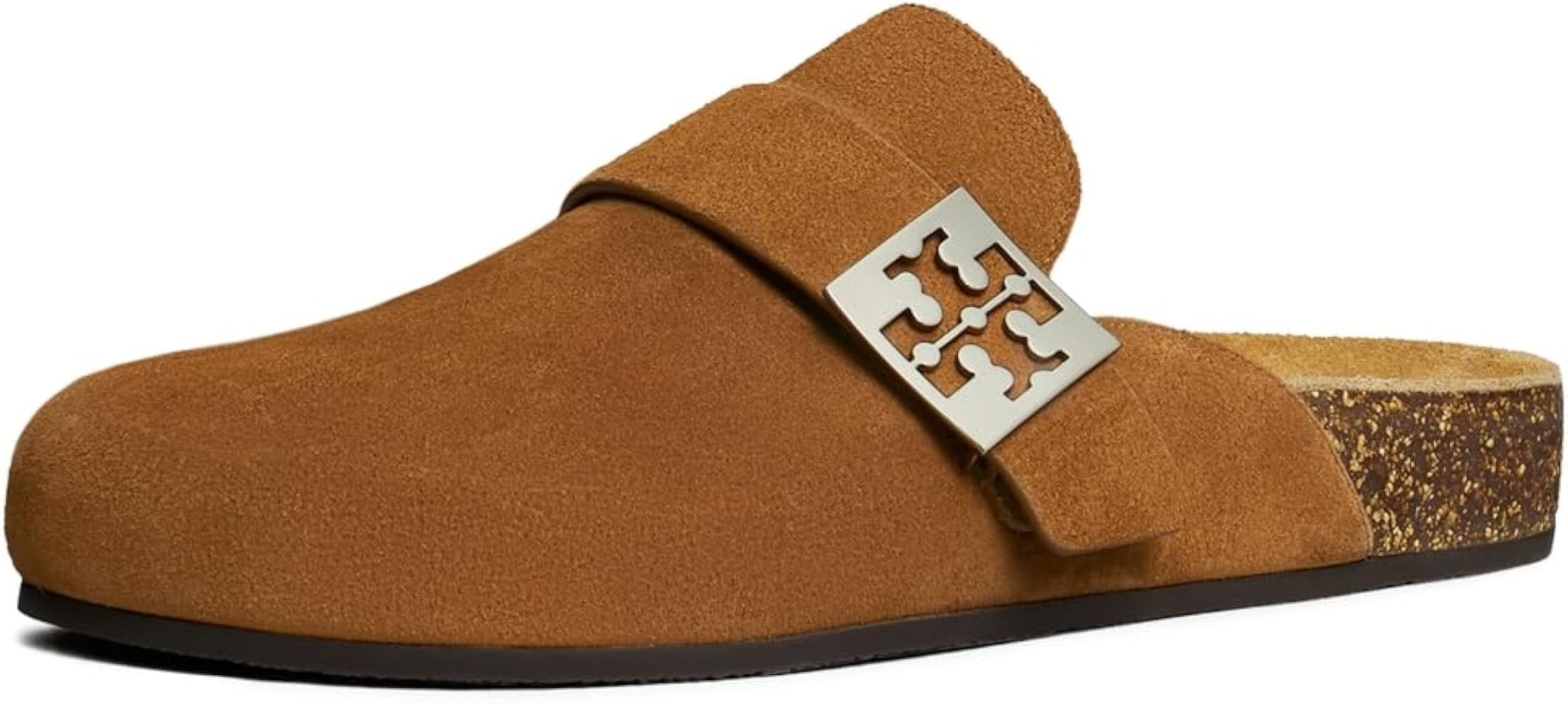 Amazon.com | Tory Burch Women's Mellow Mules, Cognac Brown/Silver