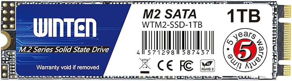 Amazon | WINTEN SSD 1TB M.2 SATA 2280 最大読取530MB/s 最大書込