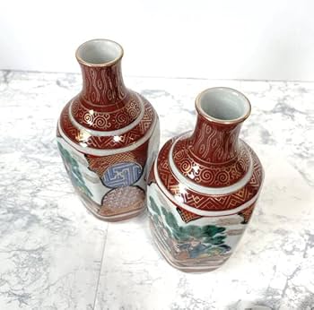 Amazon.co.jp: 九谷焼 九谷庄三 とっくり お猪口 セット 徳利 酒器