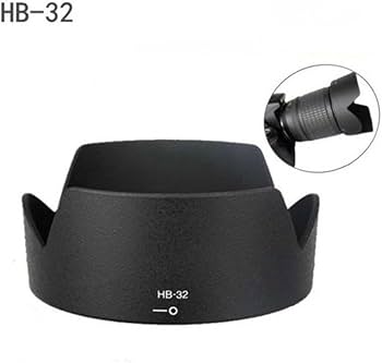 Amazon | KESOTO HB-32レンズフード 黒 ニコンDX AF-S 18-70mm 18