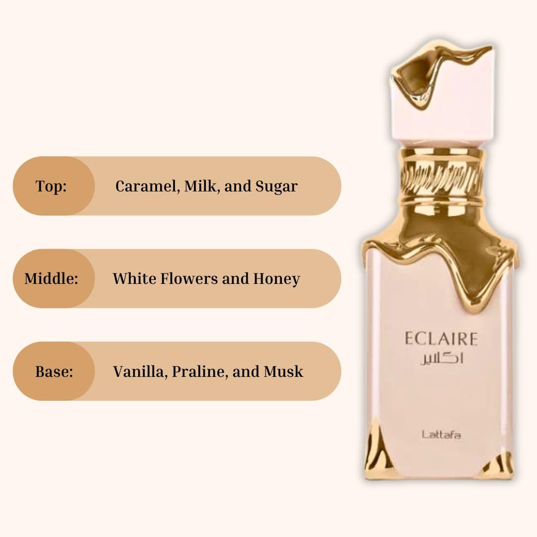 Amazon.com : Lattafa Eclaire for Women Eau de Parfum Spray, 3.4