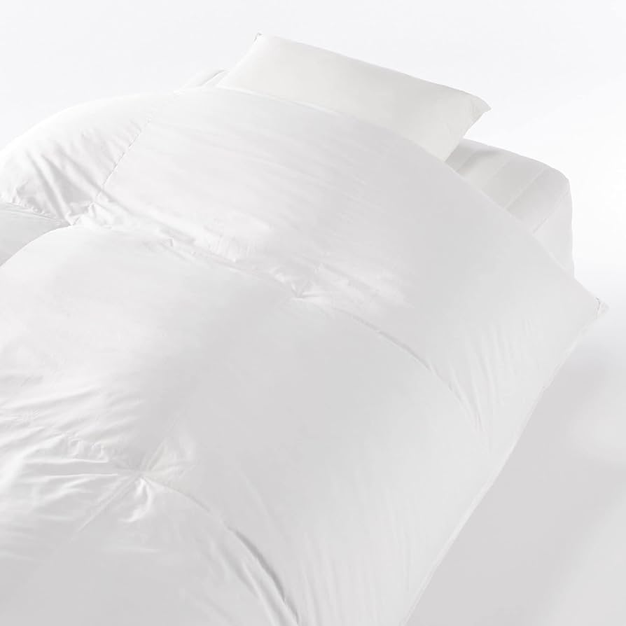 Amazon｜無印良品 グレー羽毛掛ふとん・二層式・薄型/S 44801444｜掛け