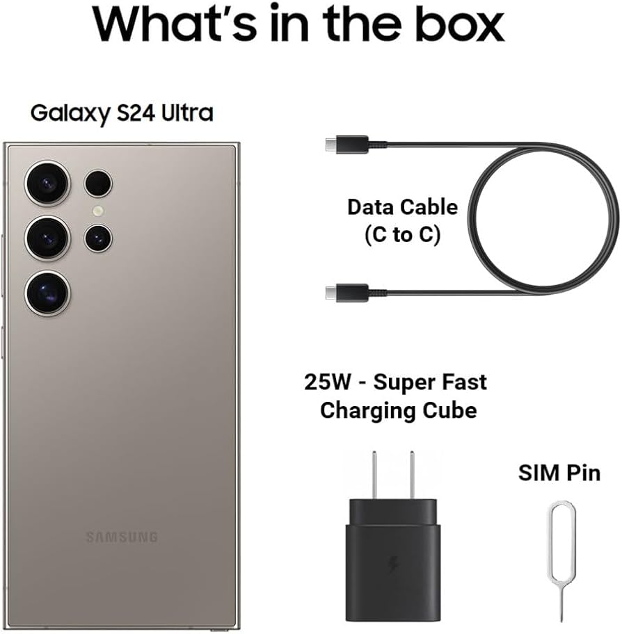 Amazon.com: SAMSUNG Galaxy S24 Ultra Cell Phone, 512GB AI