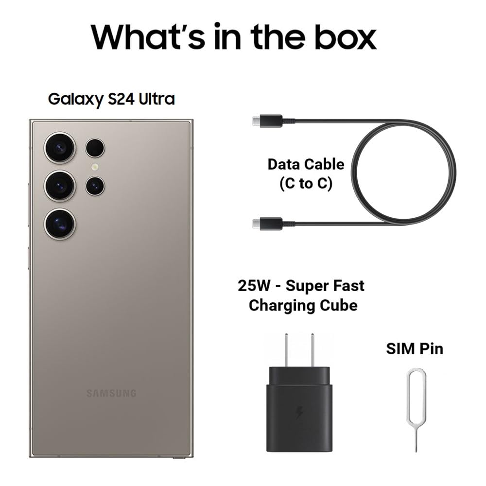 Amazon.com: SAMSUNG Galaxy S24 Ultra Cell Phone, 512GB AI