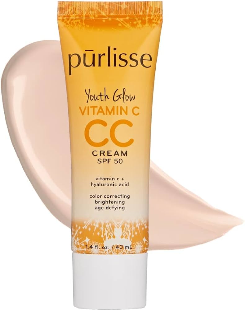 Amazon.com: pūrlisse Youth Glow Vitamin C CC Cream with SPF 50