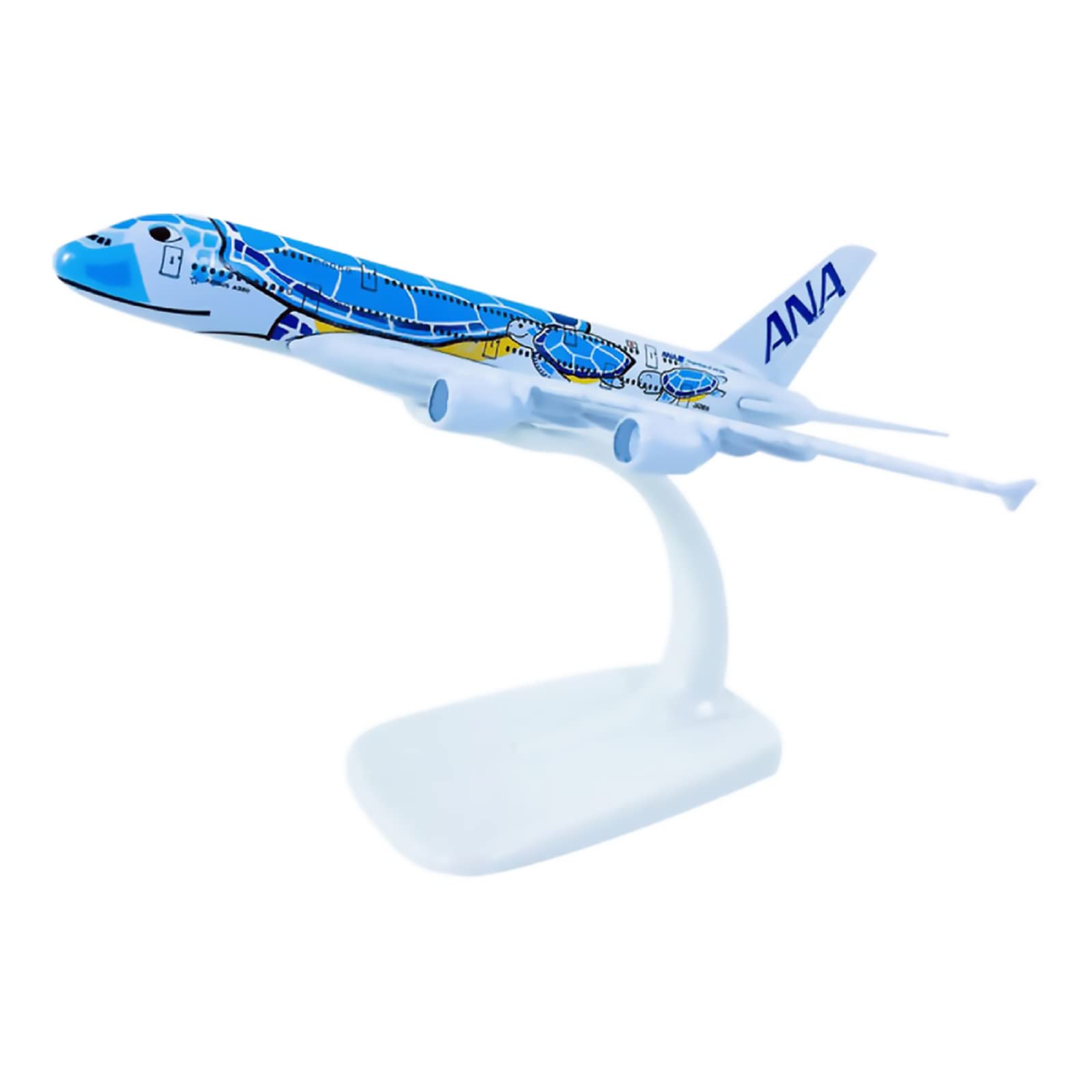 Amazon | 1/500スケール合金製 ANAウミガメ塗装 エアバスA380モデル