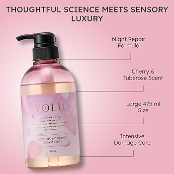 Amazon | [春限定] YOLU (ヨル) サクラ 夜間美容 シャンプー ボトル