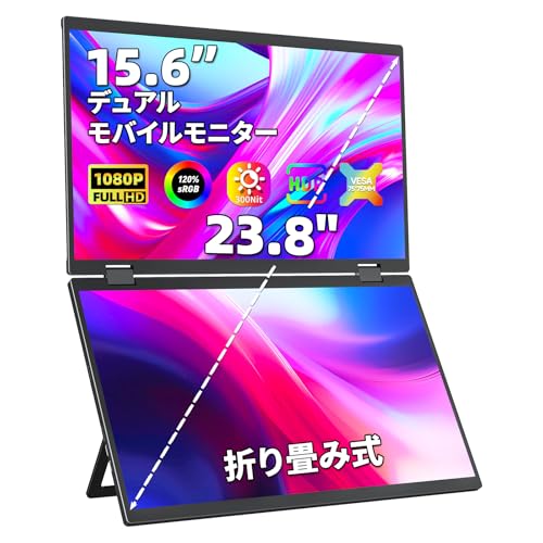 Amazon.co.jp: cocopar デュアルモバイルモニター 15.6インチ FHD