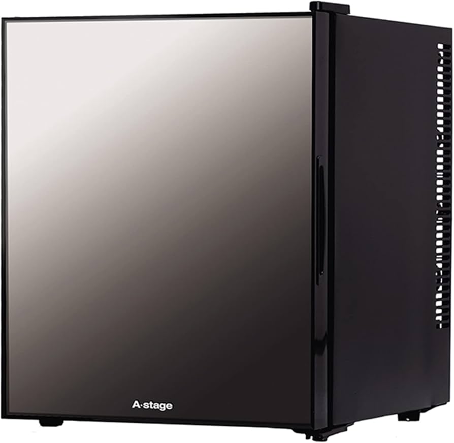 Amazon.co.jp: エーステージ 冷蔵庫 32L ミラーガラス扉 小型 静音 1
