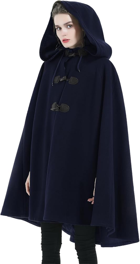 Amazon | [BEAUTELICATE] マントコート レディース 暖かい ポンチョ