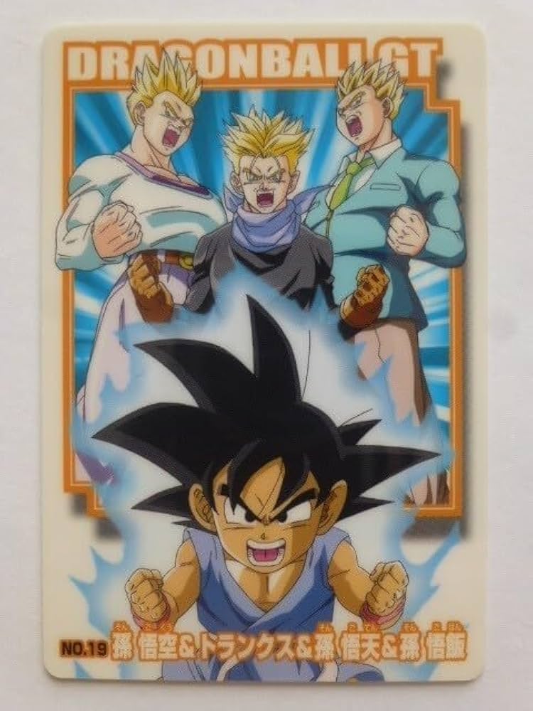 Amazon.co.jp: ドラゴンボールGT カードグミ NO.19 孫悟空＆トランクス
