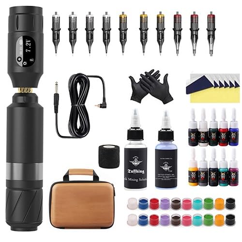 Amazon | ポータブル タトゥーマシンセット、ワイヤレスタトゥーマシン