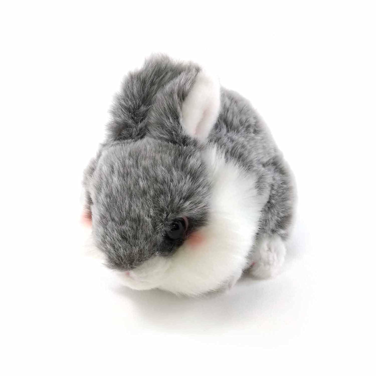 Amazon.co.jp: キュート販売 ぬいぐるみ ふわふわうさぎ S 這い グレー