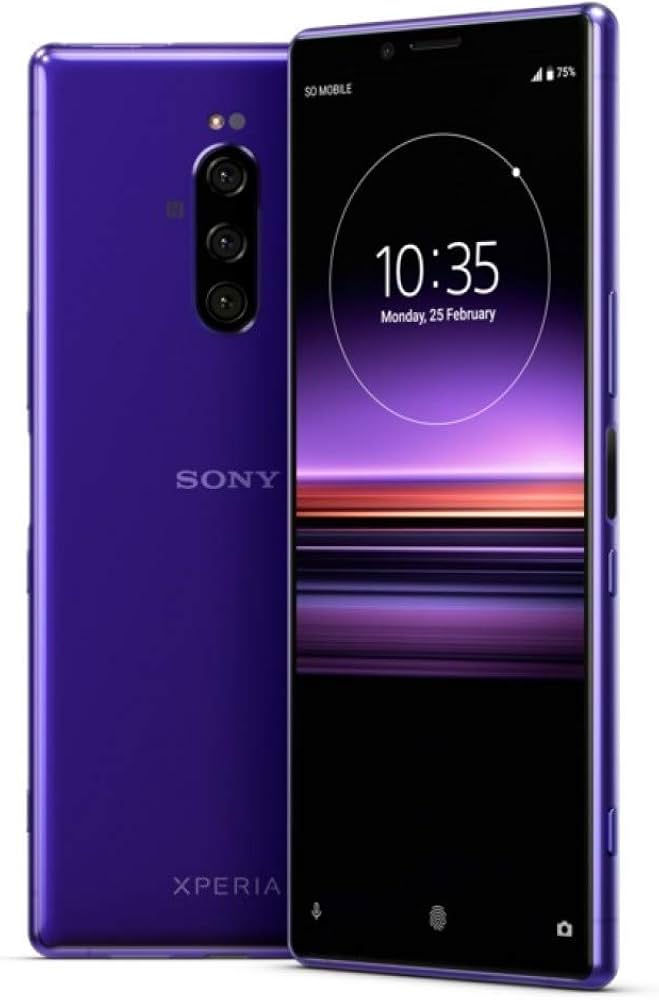 Amazon | Sony XPERIA 1 Dual SIM (J9110) 128GB/6GB (Purple/パープル