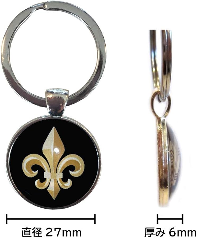 Amazon.co.jp: [ル ボンボン] キーホルダー 百合紋 キーホルダー 百合