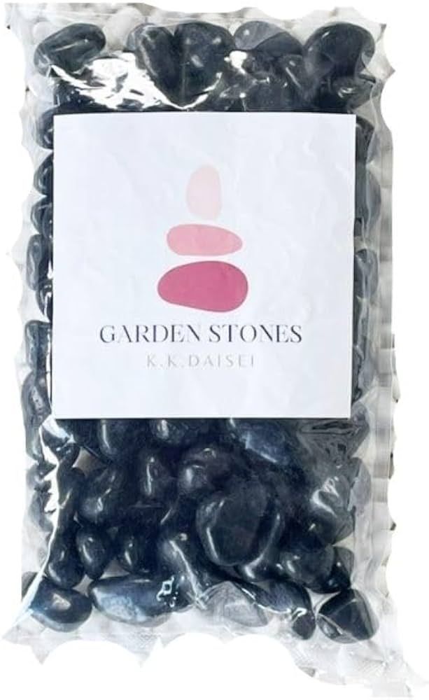 Amazon.co.jp: 那智石（黒玉砂利）磨 6サイズ(9mm～50mmまで） 1kg袋