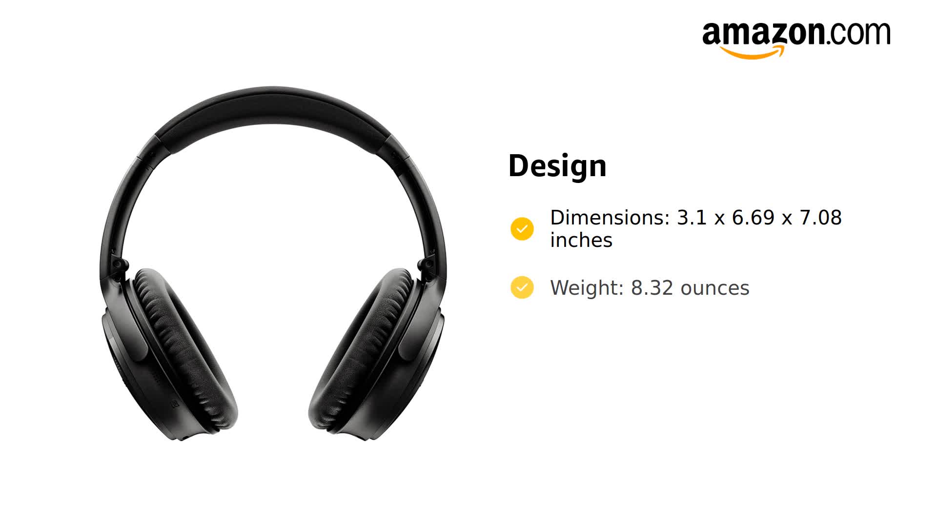 Amazon.com: Bose QuietComfort 35 (Series I) Wireless Headphones