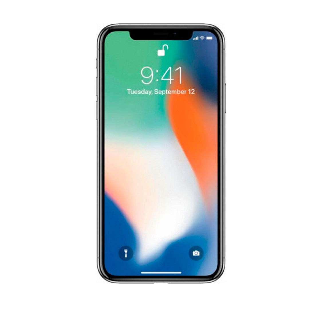 Apple iPhone X, GSM Unlocked 5.8in, 64 GB - Silver (Renewed
