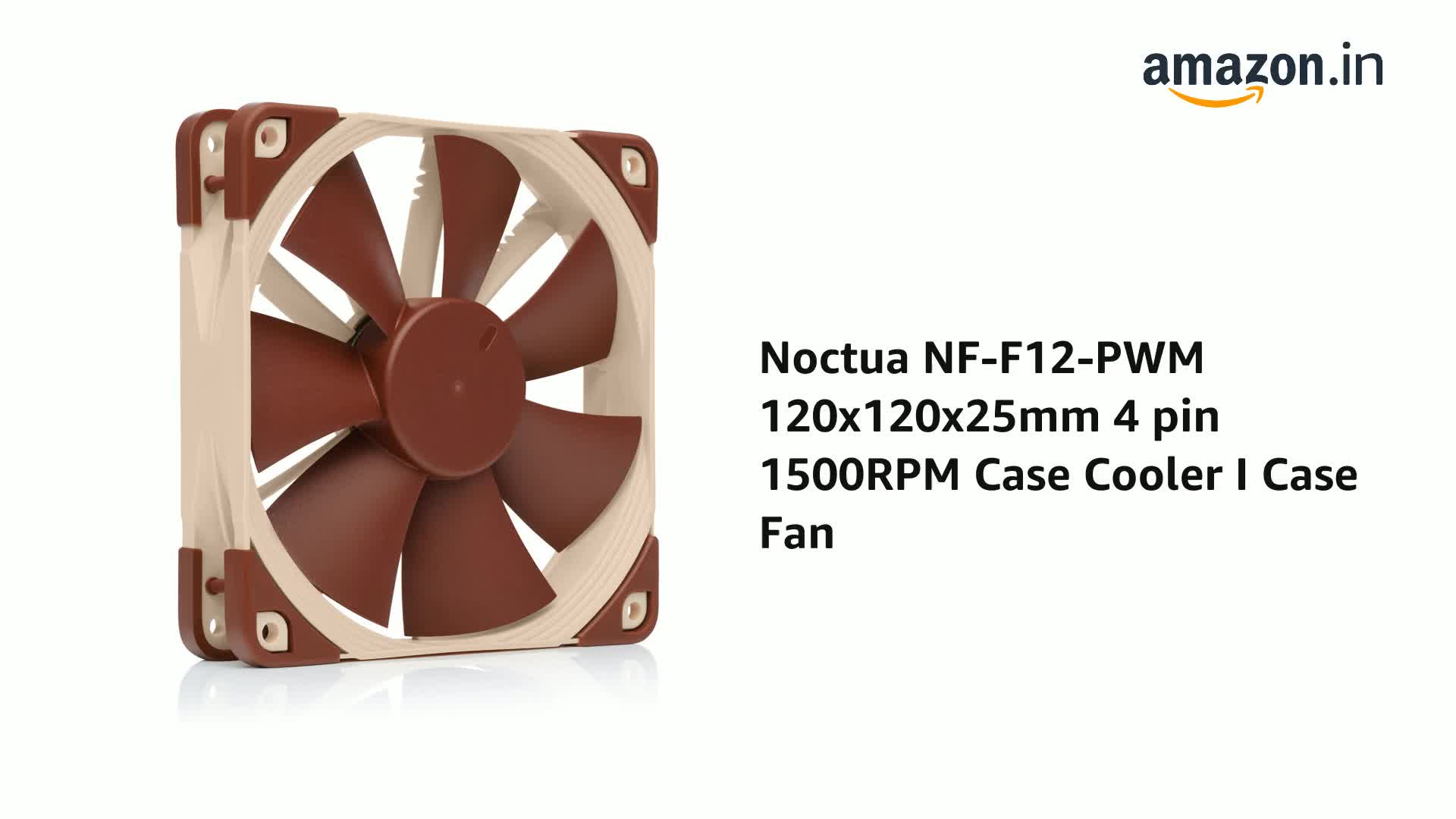 Noctua NF-F12-PWM 120x120x25mm 4 pin 1500RPM Case Cooler I Case
