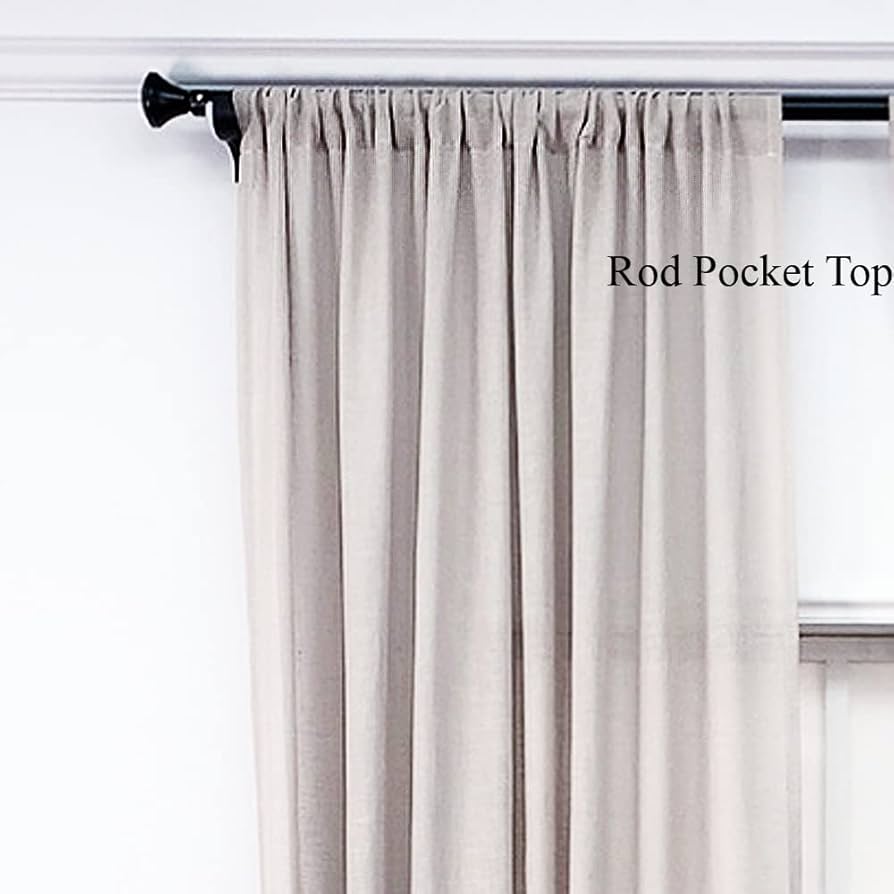 Amazon｜刺繍入りシアーカーテン長さ84インチ、ライトフィルタリング