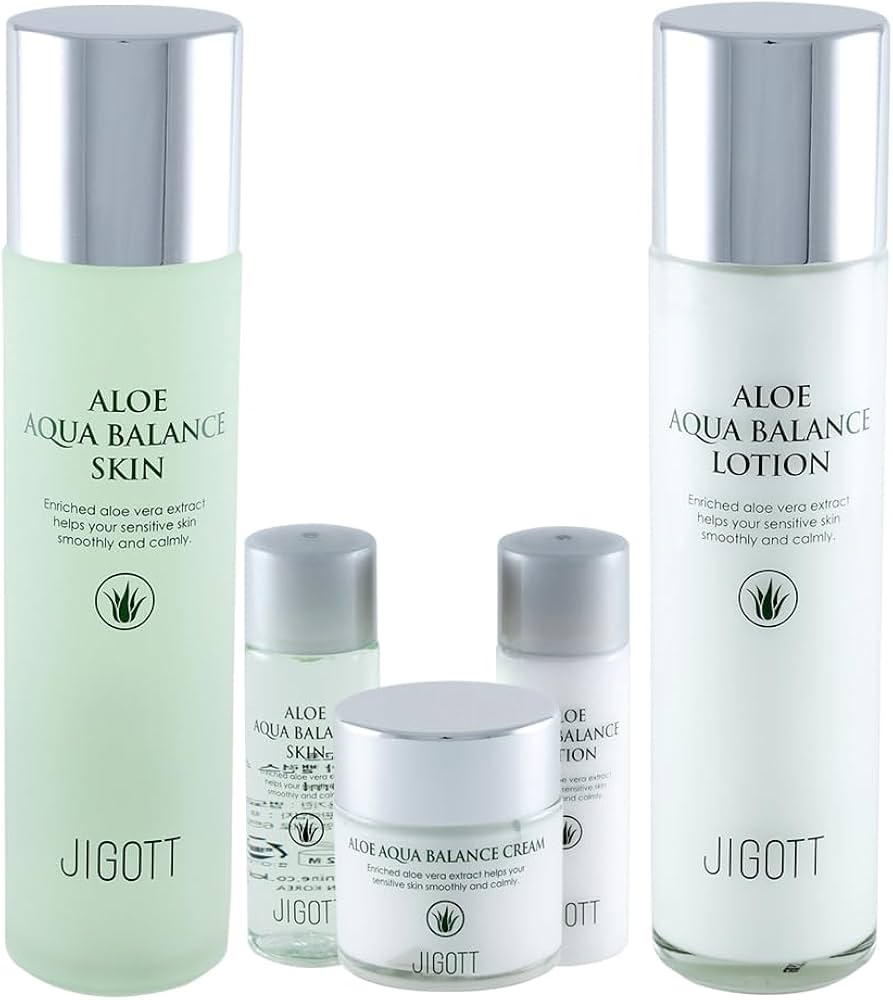 Amazon.com : Jigott - Aloe Aqua Balance Skin Care 3Set, Skin 150ml